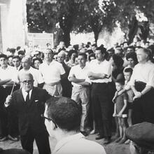 Memòria en ruta al Catllar – Caramelles dirigides per Joanet Duch Canals, 1964