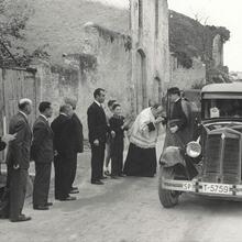 Memòria en ruta al Catllar – Arribada del cardenal Arriba y Castro, 19 de novembre de 1950