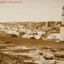 Memòria en ruta al Catllar – Postal del Catllar envoltat de camps de conreu, cap al 1910