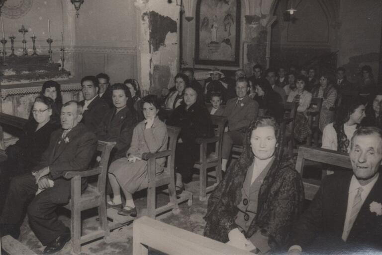 Una celebració a l'església de Sant Pere