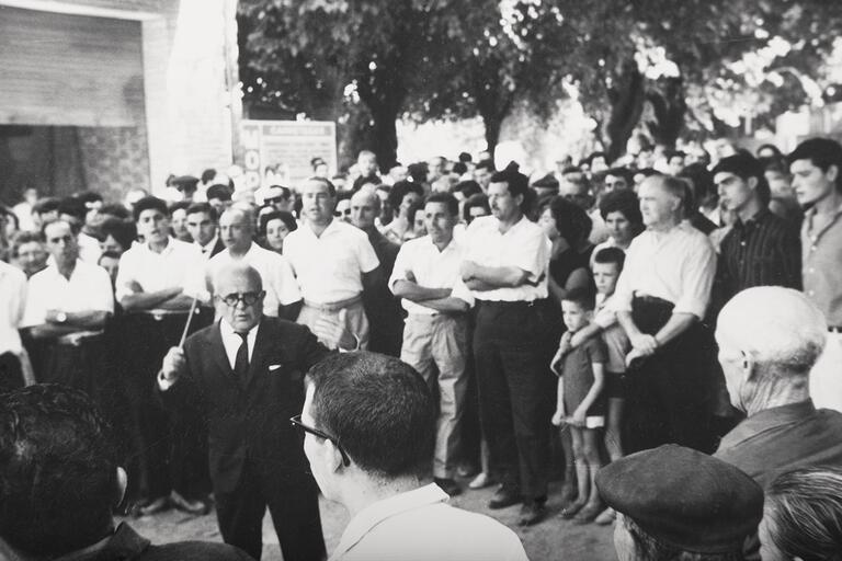 Memòria en ruta al Catllar – Caramelles dirigides per Joanet Duch Canals, 1964