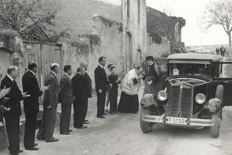 Memòria en ruta al Catllar – Arribada del cardenal Arriba y Castro, 19 de novembre de 1950