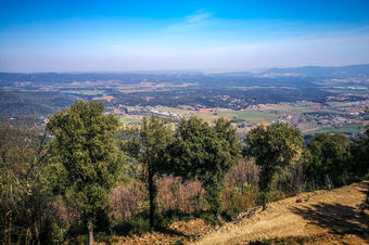 Vistes al Gironès desde Sant Grau. 