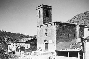 L'església de Sant Pere el 1926.
