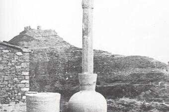 La creu de la barriada de Sant Pere el 1914.