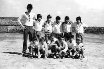 Partit de la festa major de Sant Genís, 1970.