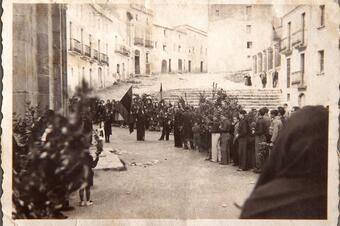 Memòria en ruta al Catllar – Diumenge de Rams amb simbologia franquista, 2 d'abril de 1939