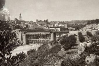 Memòria en ruta al Catllar – Obres de construcció del pont de la carretera sobre el Gaià, 1926