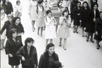 Memòria en ruta al Catllar – Processó pels carrers de la vila, 1966