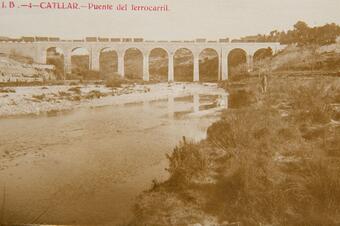 Memòria en ruta al Catllar – El pont del ferrocarril sobre el riu Gaià, cap al 1910