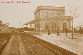 Memòria en ruta al Catllar – L'estació del tren de la línia Reus–Roda, cap al 1910