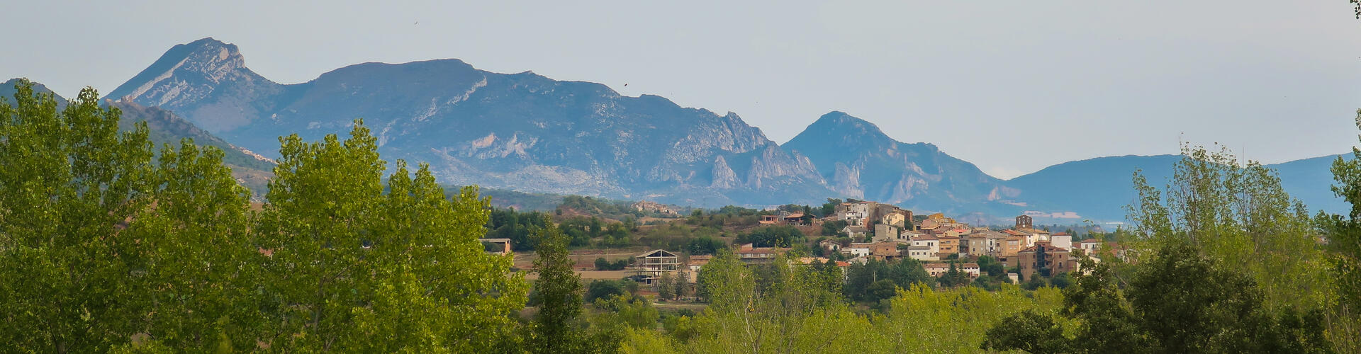 Vista a Vilamitjana i Serra del Carreu