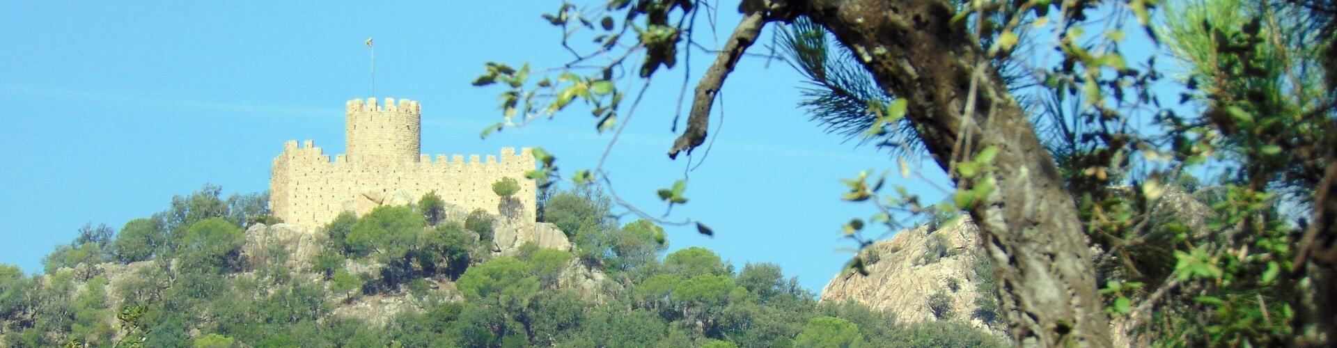 Castell de Farners dalt del turó, Santa Coloma de Farners