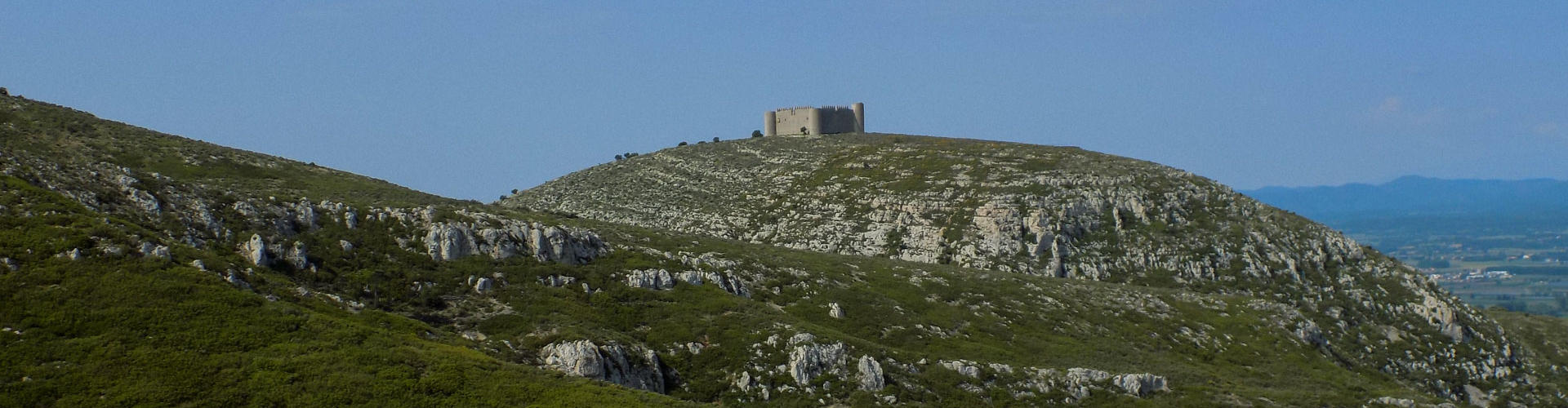 El castell de Montgrí des del puig Roig