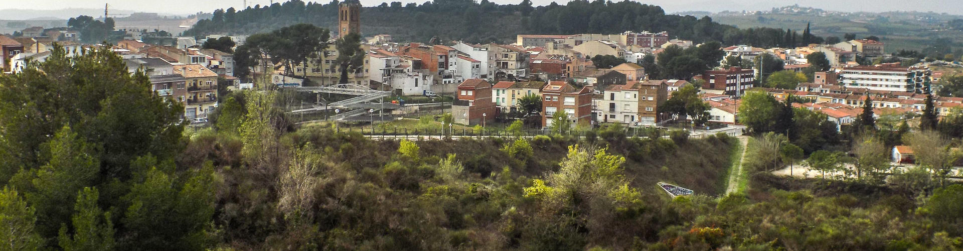 Vila de Masquefa des del Serralet